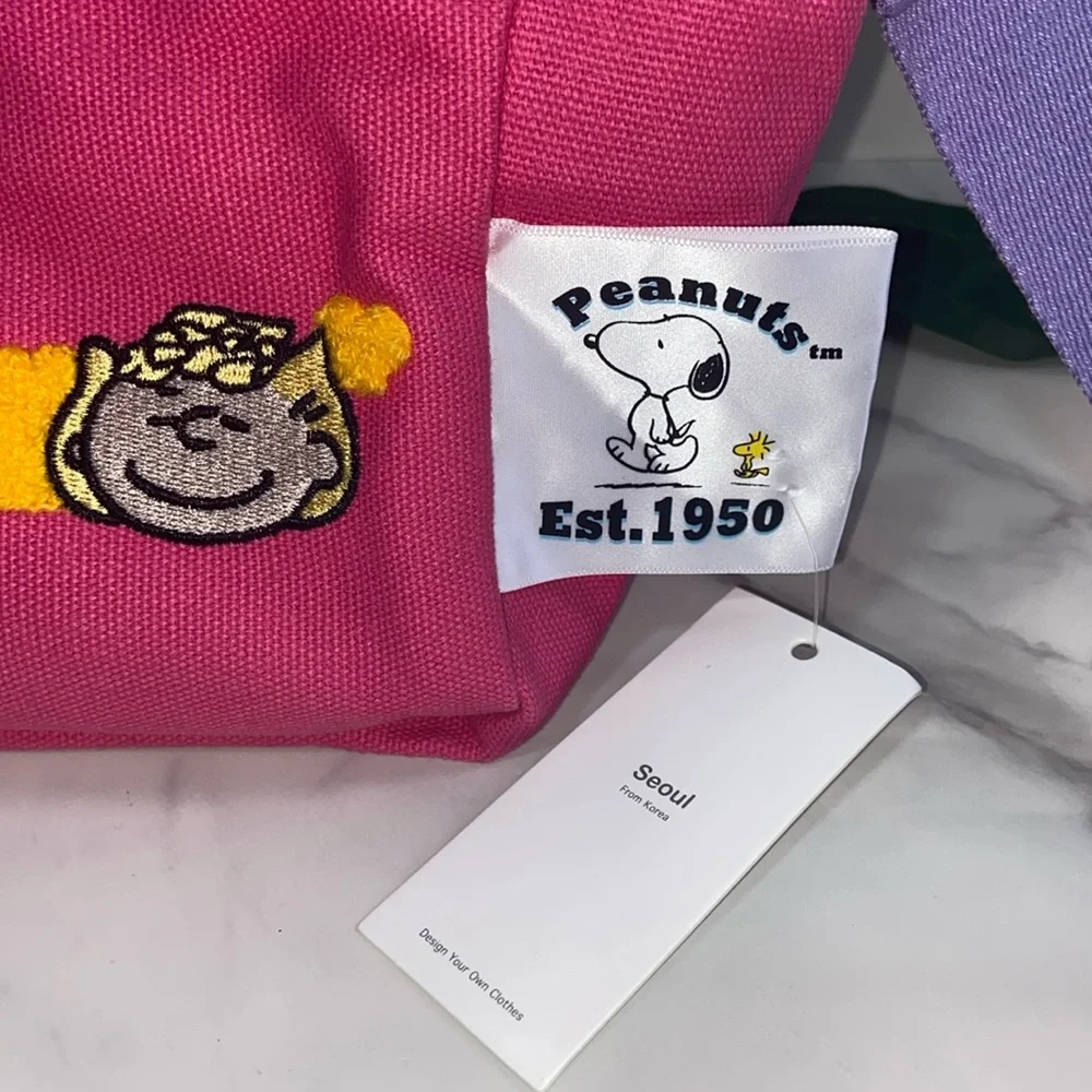 NWT Peanuts Sally Brown Pink Purse Hand & Crossbody Strap - Picture 3 of 17